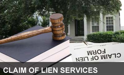 claim of lien service